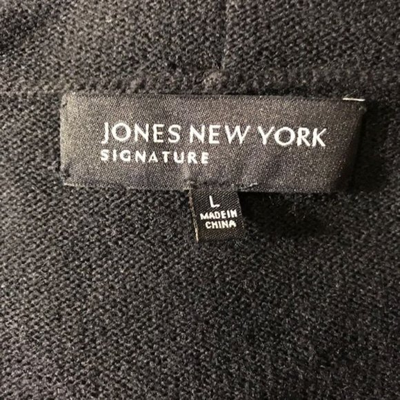 Jones New York Color Block Stripe Cascade Cardigan - Picture 10 of 11